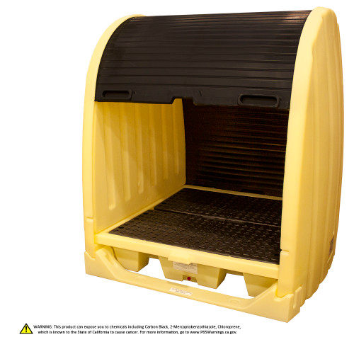 Enpac 4 Drum Roll-Top Hardcover Spill Pallet (MPN: 4064-YE)