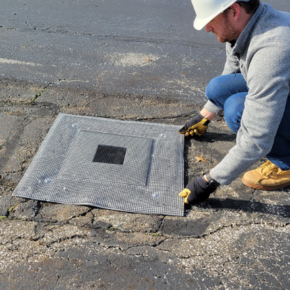 ENPAC 30”L x 42”W Oil-Absorbing Grate Guardian, Spilltration® Material, Above-Grate Filter (MPN: 43-3042-GGH)