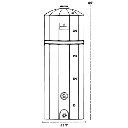 250 Gallon Rockwell QuakeTank Water Tank