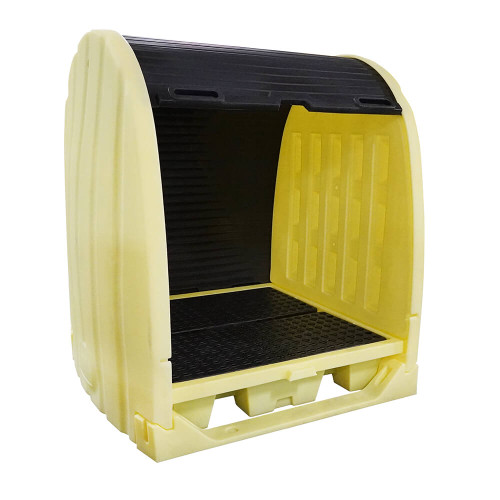 Enpac 4 Drum Roll-Top Hardcover Spill Pallet (MPN: 4064-YE)