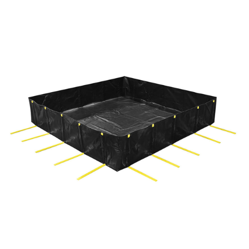ENPAC 10'x10'x2' Stinger 2' L-Bracket Spill Berm (MPN: 48-10102-BK-SS)