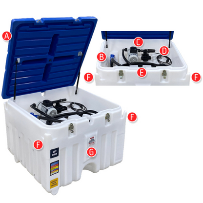 Rhino Tuff 80 Gallon Portable Def System 120V AC Pump With Power Cord (MPN: RTT-7080-AC)