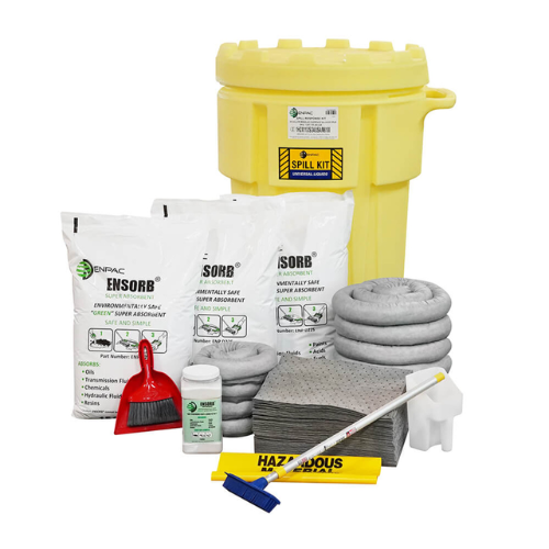 ENPAC ENSORB® 95-Gallon Wheeled Salvage Drum Spill Kit, Universal (MPN: 1397-YE-SD-GA)