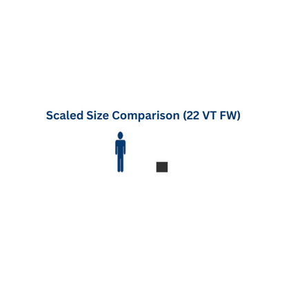 22 Gallon Custom Roto-Molding Vertical Tank (MPN:22 VT FW)