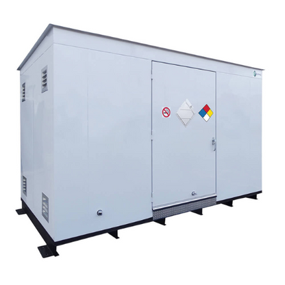 ENPAC 12' X 8' X 9'H Hazmat Storage Building Non-Combustible (MPN: 9512-WH)