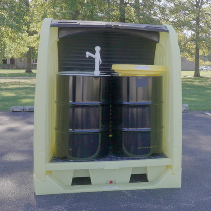 Enpac 4 Drum Roll-Top Hardcover Spill Pallet (MPN: 4064-YE)
