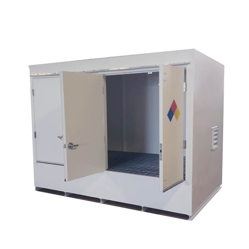 ENPAC Steel Double IBC Tote Hazmat Storage Locker,  (MPN:9580-WH)