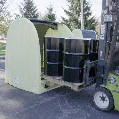 Enpac 4 Drum Roll-Top Hardcover Spill Pallet (MPN: 4064-YE)
