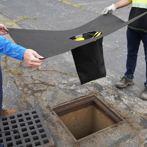 ENPAC Frameless, Cone Style Storm Sentinel® Catch Basin Insert, With Oil-Absorbing Packet, 60" X 60" (MPN: 4326-IB)