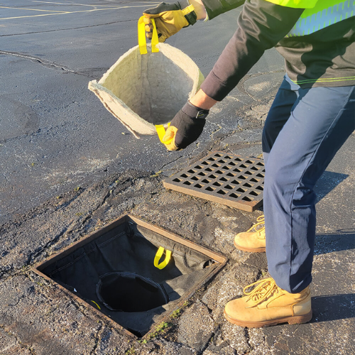 ENPAC Oil-Absorbing Spilltration Cone Insert for Storm Sentinels®, Case of 5(MPN: ENP-OILCONE-BX5)