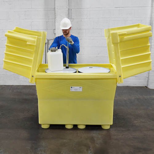 ENPAC Poly Safety Pack XL Outdoor Drum Storage, (MPN:2077-YE )