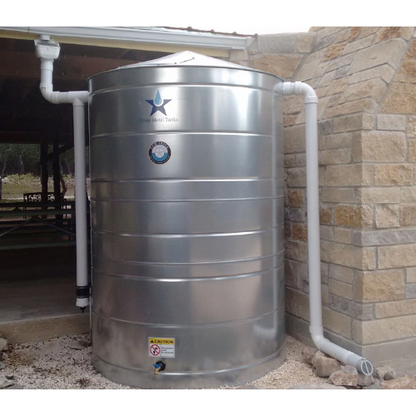 Texas Metal Tanks 3200 Gallon Galvanized Water Storage Cistern (MPN: TM-MT3200G-RW)