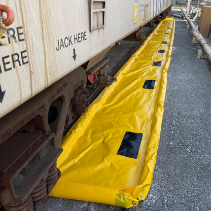 ENPAC 30"W x 60'L Railcar Outrigger Pellet Berm (MPN: 49-3060-YE-RROP)