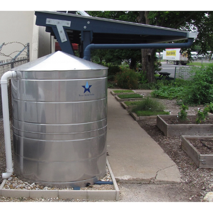 Texas Metal Tanks 1630 Gallon Stainless Steel Water Storage Cistern (MPN: TM-MT1630S-RW)