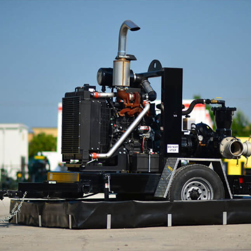 ENPAC 12'x36'x1' Aluminum L-Bracket Spill Berm (MPN: BD-1236-AL-L)