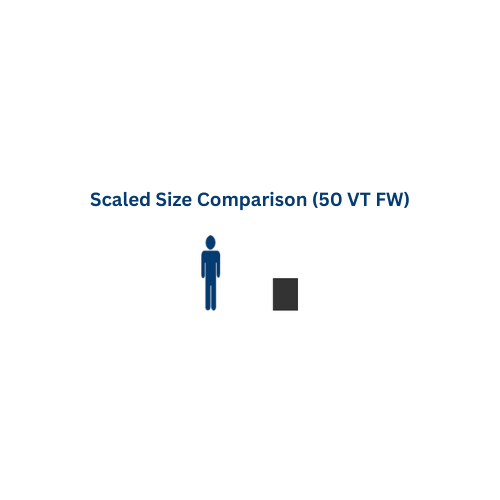 50 Gallon Custom Roto-Molding Vertical Tank (MPN: 50 VT FW)