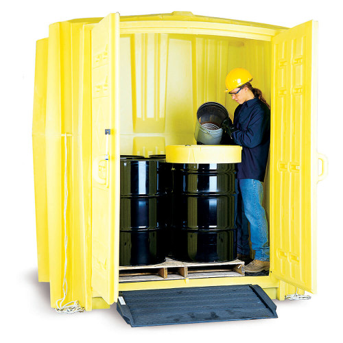 ENPAC Job Hut XL Poly Drum Shed,  (MPN:4010-YE)