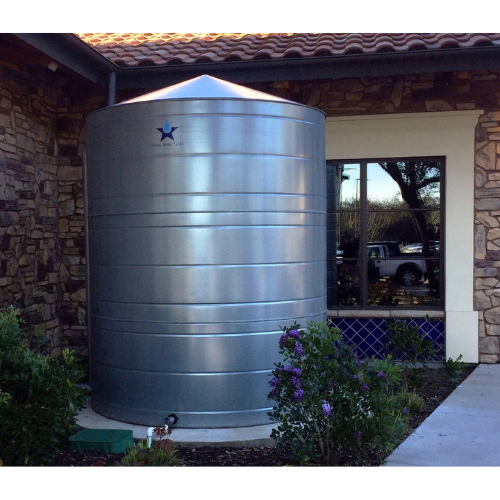 Texas Metal Tanks 1000 Gallon Galvanized Water Storage Cistern (MPN: TM-MT1000G-RW)