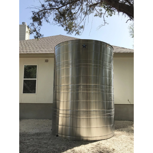 Texas Metal Tanks 1630 Gallon Stainless Steel Water Storage Cistern (MPN: TM-MT1630S-WS)