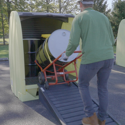 Enpac 4 Drum Roll-Top Hardcover Spill Pallet (MPN: 4064-YE)