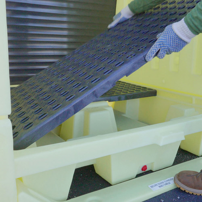 Enpac 4 Drum Roll-Top Hardcover Spill Pallet (MPN: 4064-YE)