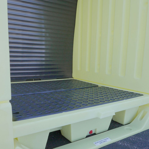 Enpac 4 Drum Roll-Top Hardcover Spill Pallet (MPN: 4064-YE)