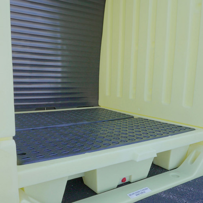 Enpac 4 Drum Roll-Top Hardcover Spill Pallet (MPN: 4064-YE)