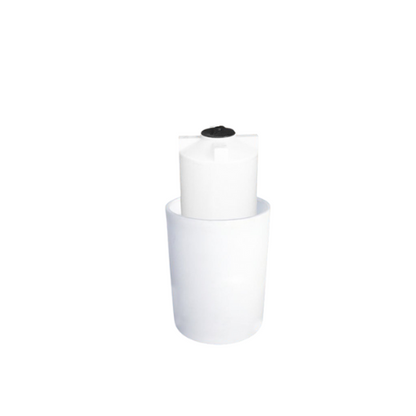 110 Gallon Custom Roto-Mold Plastic Vertical Tank w/ Lid And 200 OTT Containment (MPN 110 VTWC)
