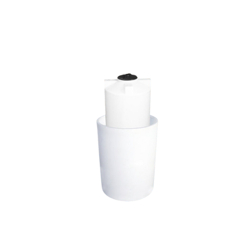 110 Gallon Custom Roto-Mold Plastic Vertical Tank w/ Lid And 200 OTT Containment (MPN 110 VTWC)