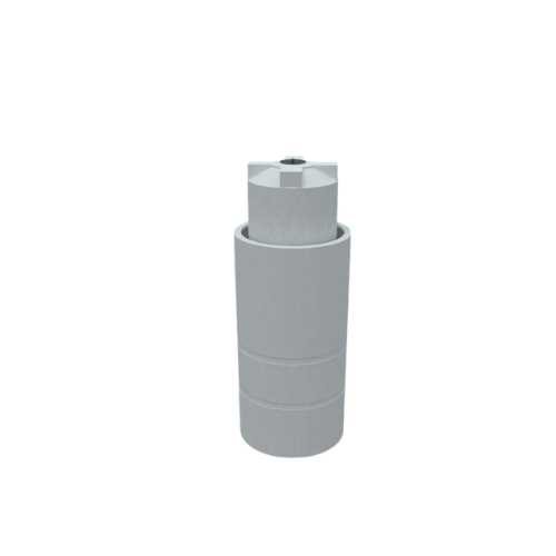500 Gallon Custom Roto-Mold Plastic Vertical Tank w/ Lid And 650 OTT Containment (MPN 500 VTWC)