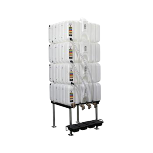 80/80/80/80 Gallon Rhino Tuff Tanks Complete Gravity Feed System  (MPN: RTT-3333)