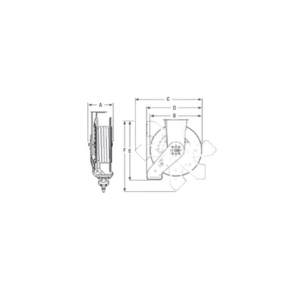 Rhino Tuff Hose Reel 1/2 x 50' GRACO (BLACK)  (MPN: RTT-4011)