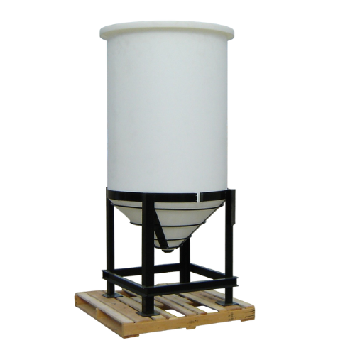 825 Gallon Custom Roto-Mold Open Top  Plastic Cone Bottom Tank (MPN 825 OTCB)