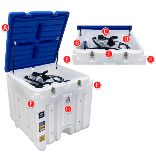 Rhino Tuff 120 Gallon Portable Def System 120V AC Pump With Power cord (MPN: RTT-7120-AC)