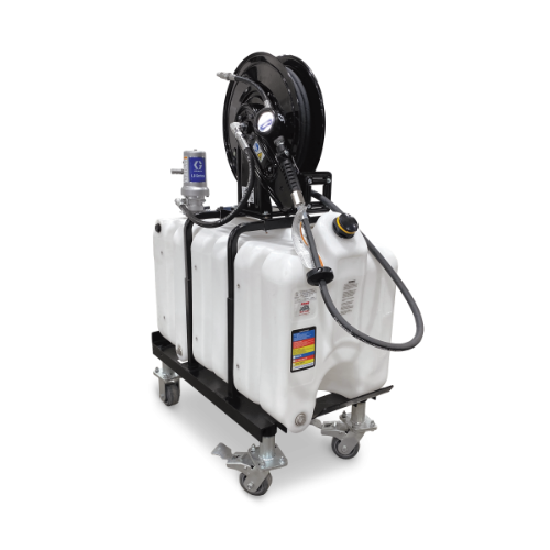Rhino Tuff 45 Gallon Tall Mobile Cart, Top Mount Pump (GRACO) (MPN: RTT-7452)