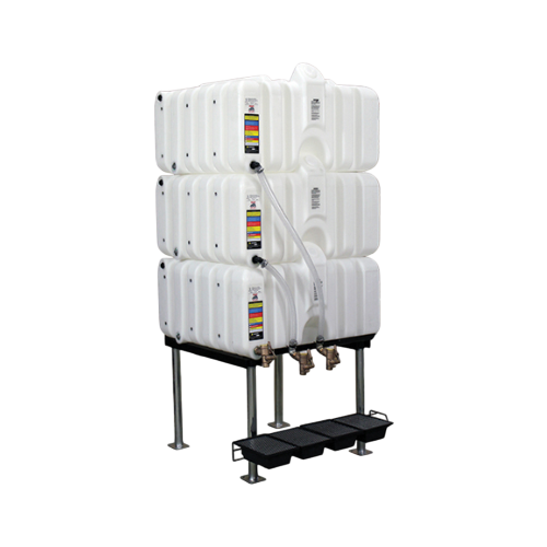 80/80/80 Gallon Rhino Tuff Tanks Gravity Feed System No Valve (MPN: RTT-6333-NV)