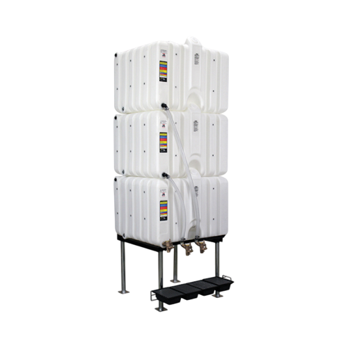 120/120/120 Gallon Rhino Tuff Tanks Gravity Feed System No Valve (MPN: RTT-6222-NV)
