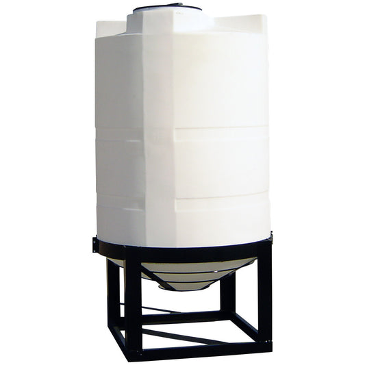 900 Gallon Custom Roto-Mold Plastic Cone Bottom Tank (MPN 900 CB)